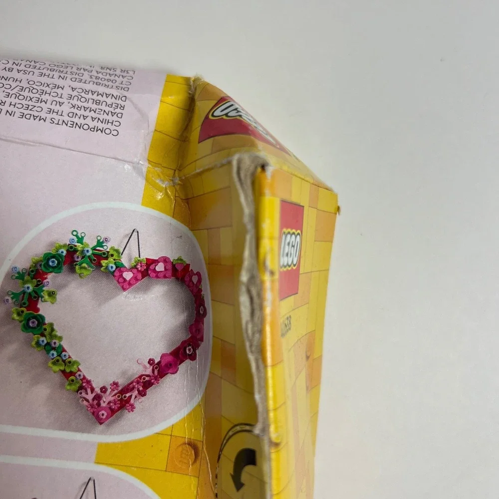 Lego heart ornament